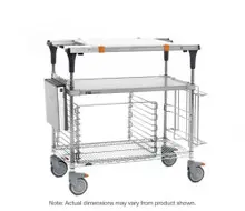 Metro - 32" x 19 3/8" x 39 1/8" PrepMate MultiStation with Accessory Pack and Galvanized and Brite Zinc Wire Shelving - MS1830-FGBR-PK2