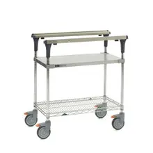 Metro - 32" x 19 3/8" x 39 1/8" PrepMate MultiStation with Galvanized and Brite Zinc Wire Shelving - MS1830-FGBR