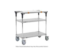 Metro - 32" x 19 3/8" x 39 1/8" PrepMate MultiStation with Cutting Board and Galvanized Shelving - MS1830-FGFG-PK1