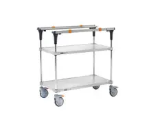 Metro - 38" x 19 3/8" x 39 1/8" PrepMate MultiStation with Galvanized Shelving - MS1836-FGFG