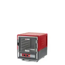 Metro - 3 Series C533-HLFC-L Insulated Low Wattage Undercounter Heated Holding Cabinet with Clear Door and Lip Load Slides - Red - C533-HLFC-L