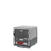 Metro - 3 Series C533-HLFC-U-GY Insulated Low Wattage Undercounter Heated Holding Cabinet with Clear Door and Universal Wire Slides - Gray - C533-HLFC-U-GY