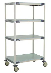 Metro - 24" x 36" MetroMax i Polymer Solid Shelf Cart - X536EFX3