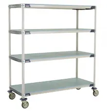 Metro - 24" x 60" MetroMax i Polymer Solid Shelf Cart - X566EFX3