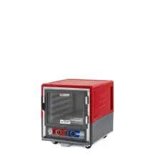 Metro - C5 3 Series Red Insulated Low Wattage Undercounter Moisture Heated Holding and Proofing Cabinet with Clear Door and Lip Load Slides - C533-MFC-L