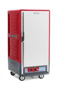 Metro - C5 3 Series Red Heated Holding Cabinet with Solid Door - C537-HFS-L