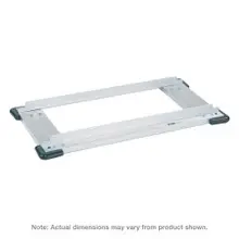 Metro - 21" x 48" Erecta D2148NCB Aluminum Truck Dolly Frame with Corner Bumpers - D2148NCB