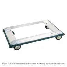 Metro - 24" x 48" Aluminum Truck Dolly with Wraparound Bumper and 8" Polyurethane Casters - D55PN