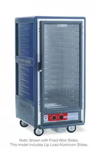 Metro - C5 3 Series Blue Heated Holding Cabinet with Clear Door - C537-HFC-L-BU
