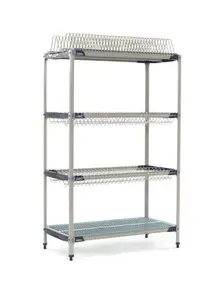 Metro - MetroMax i Stationary 24" x 48" Drying Rack Shelf Kit with 74" Posts - PR48X3