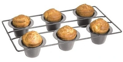 Fox Run - Non-Stick Linking Popover 6-Cup Muffin Pan