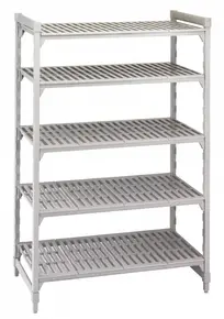 Cambro - Camshelving Premium Shelving Unit with 5 Vented Shelves - 24" x 24" x 64" - CPU242464V5480