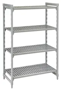 Cambro - Camshelving Premium Shelving Unit with 4 Vented Shelves 24" x 48" x 72" - CPU244872V4480