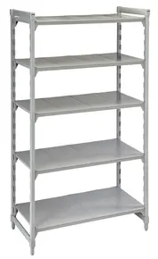 Cambro - Camshelving Premium Solid 5-Shelf Stationary Starter Unit - 24" x 60" x 84" - CPU246084S5PKG