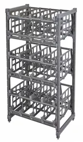 Cambro - Camshelving Elements Full-Size Stationary Free Standing #10 Can Rack Unit - ESU243672C96580