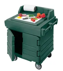 Cambro - Green CamKiosk Food Preparation / Counter Work Station Cart - KWS40519