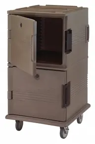 Cambro - Ultra Camcarts Granite Sand Insulated Food Pan Carrier with Heavy-Duty Casters - Holds 24 Pans - UPC1600HD194