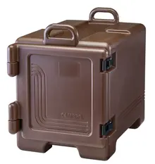 Cambro - Ultra Pan Carrier Dark Brown Front Loading Insulated Food Pan Carrier - 4 Full-Size Pan Max Capacity - UPC300131