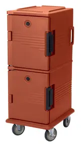 Cambro - Ultra Camcarts Brick Red Insulated Food Pan Carrier - Holds 12 Pans - UPC800402