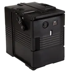 Cambro - Pan Carrier Black Front Loading Insulated Electric (110V, degrees F) Food Pan Carrier - 6 Full-Size Pan Max Capacity - UPCH400110