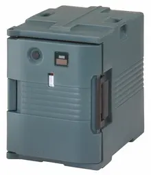 Cambro - Pan Carrier Granite Gray Front Loading Insulated Electric (110V, degrees F) Food Pan Carrier - 6 Full-Size Pan Max Capacity - UPCH400191