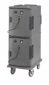 Cambro - Ultra Camcart Granite Gray Electric Hot Food Holding Cabinet in Fahrenheit - 220V - UPCH8002191