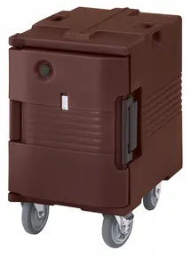 Cambro - Ultra Pan Carrier Dark Brown Electric Hot Food Holding Cabinet in Fahrenheit with Casters - 110V - UPCHW400131