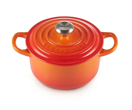 Le Creuset - .9 L (0.95 QT) Flame French Round Dutch Oven