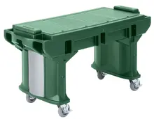 Cambro - Green 6' Versa Work Table with Heavy Duty Casters - VBRTHD6519