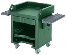 Cambro - Green Versa Cart with Dual Tray Rails and Heavy Duty Casters - VCSWRHD519