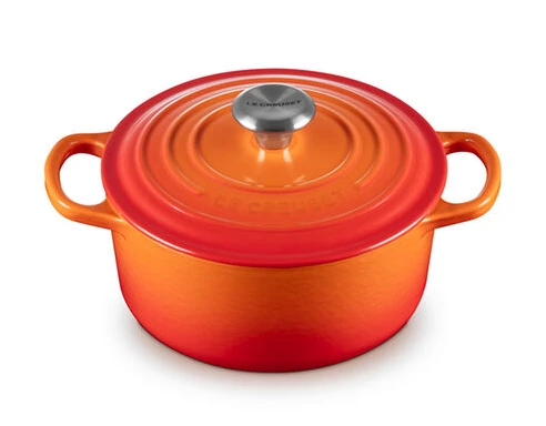 Le Creuset - 1.8 L (2 QT) Flame French Round Dutch Oven