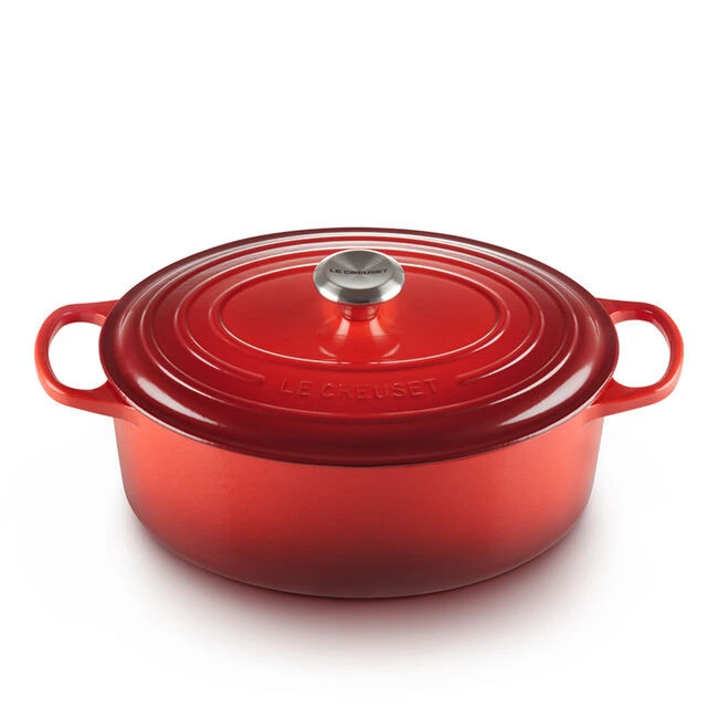 Le Creuset - 6.3 L (6.75 QT) Cherry French Oval Dutch Oven