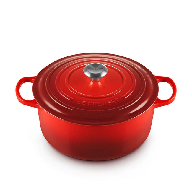 Le Creuset - 6.7 L (7.25 QT) Cherry Enamel Cast Iron Round Dutch Oven