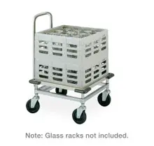 Metro - Heavy Duty Aluminum Glass Rack Dolly with Handle and Corner Bumpers - CBH2121C