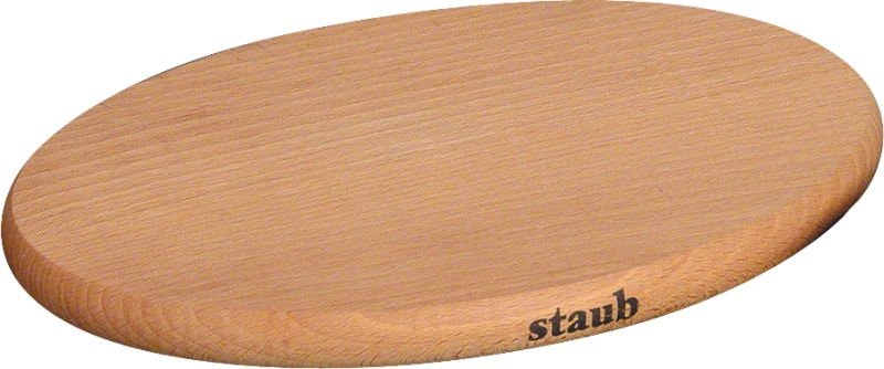 Staub - 8" x 6" Oval Wooden Magnetic Trivet - 40509-349