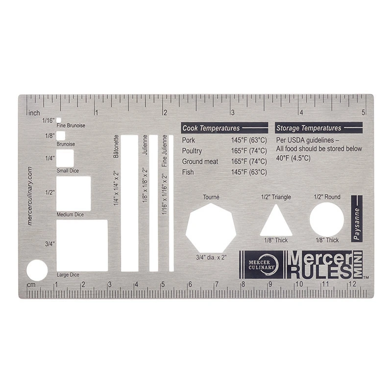 Mercer Culinary - Mercer Rules Mini Reference Tool - 5 1/4" x 3"