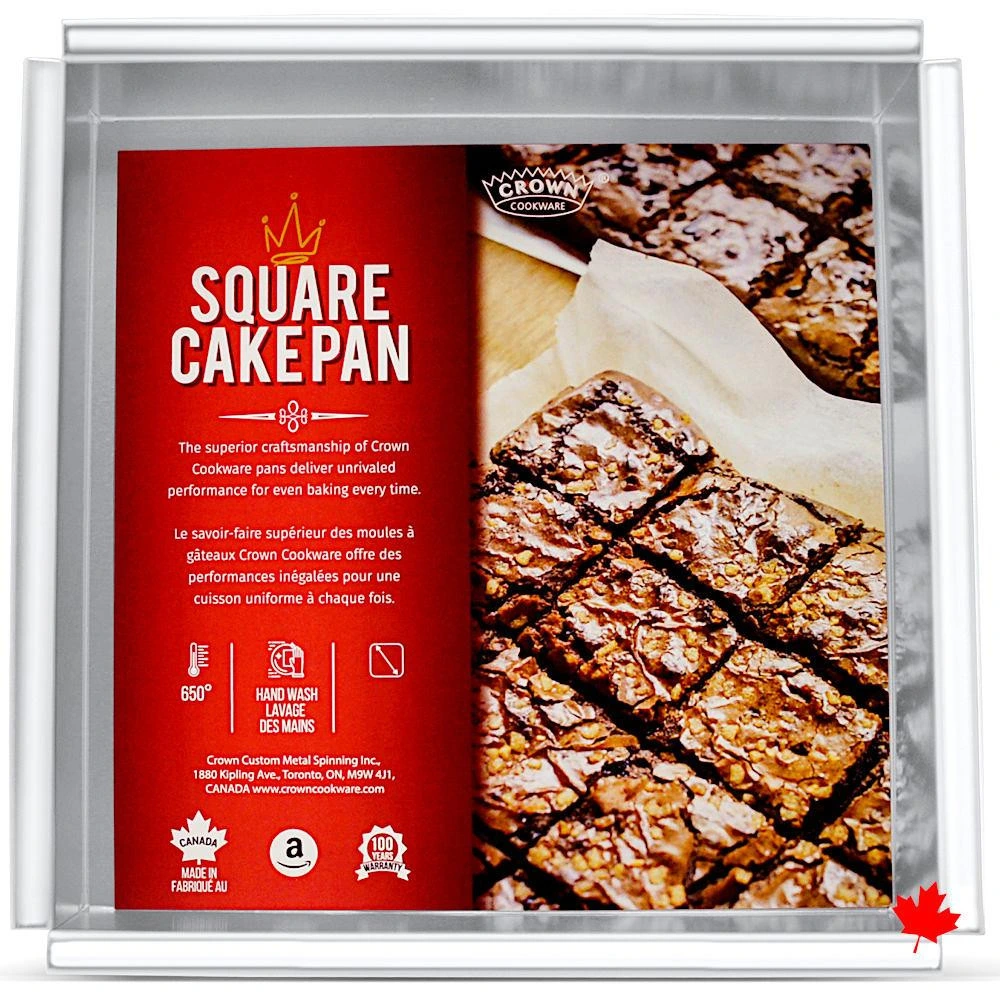 Crown - Cake Pan, Square, 10" X 2" 16G