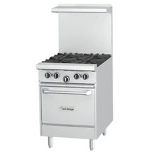 Garland - U Series 24" Liquid Propane Range w/ 1 Oven, 2 Open Burners & 12" Griddle - U24-2G12L