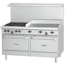 Garland - U Series 48" Liquid Propane Range w/ 2 Storage Bases, 2 Open Burners & 36" Griddle - U48-2G36SS