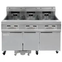 Frymaster - 1814 High Production Oil-Conserving 3 x 63 Lb Natural Gas Fryer - 31814GF