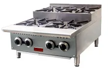 Omcan - 24" Step Up Hot Plate w/ 4 Burners - 47383