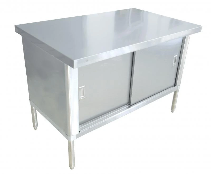 Omcan - 30" x 72" 430 Stainless Steel Knock-Down Worktable w/ Flush Edge - 43721