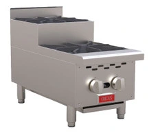 Omcan - 12" Step Up Hot Plate w/ 2 Burners - 47382