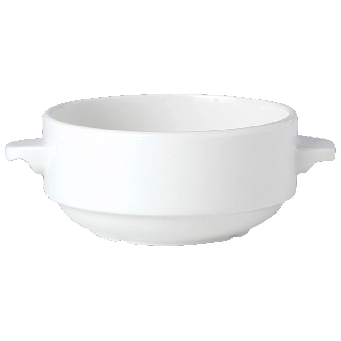 Steelite - 15 Oz  White Simplicity Cookware Soup Bowl Base (6 Per Case) - 1101B828