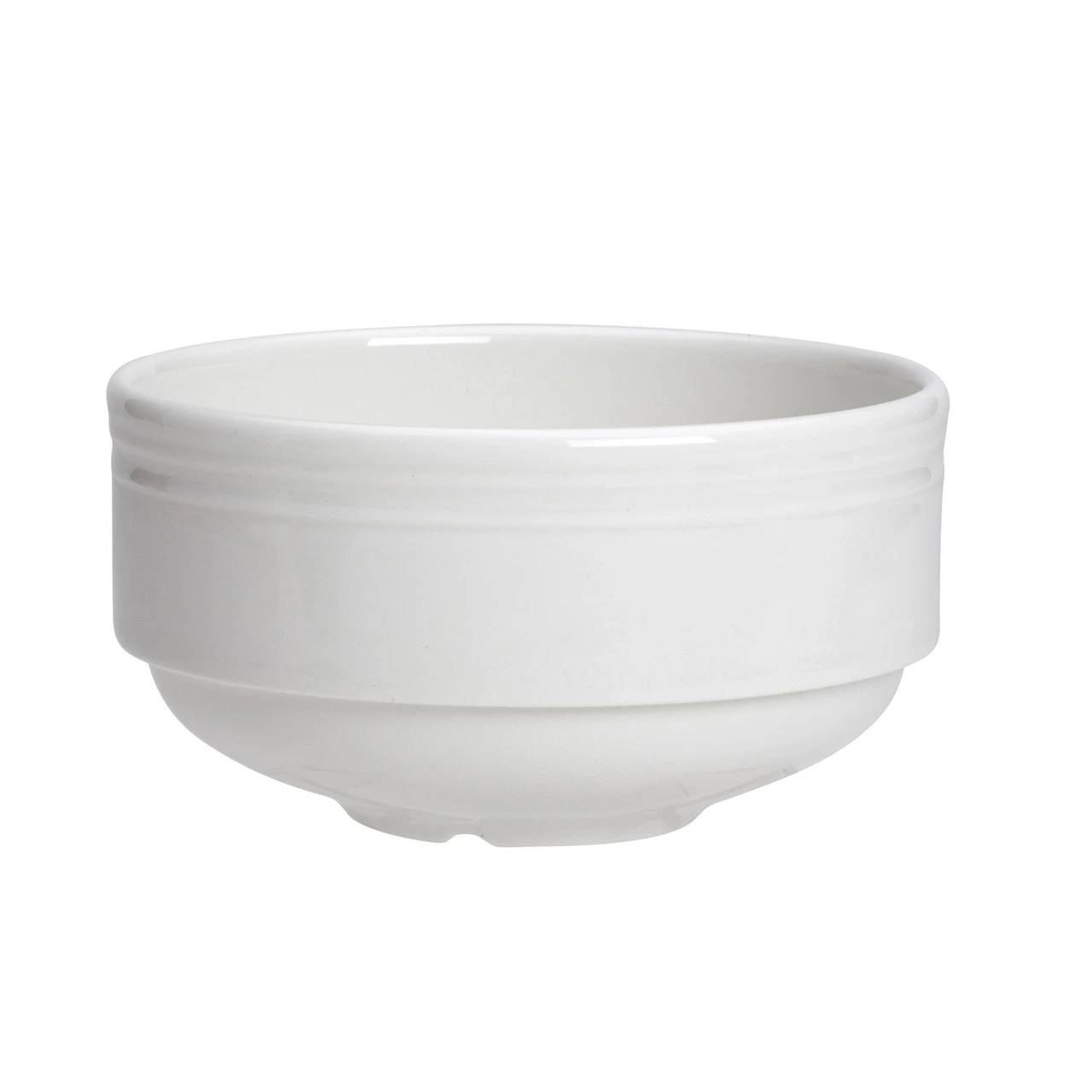 Steelite - 10 Oz  White Bead Soup Cup Unhandled StackIng (12 Per Case) - 1403X0136