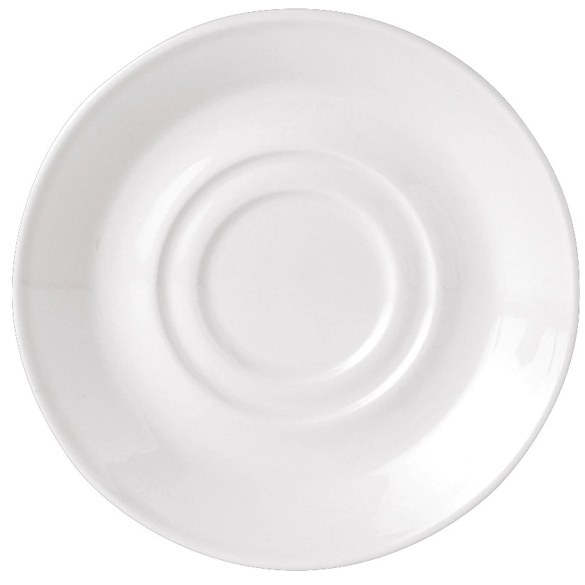 Steelite - 4 5/8 In White Simplicity Saucer Double Well (36 Per Case) - 11010165