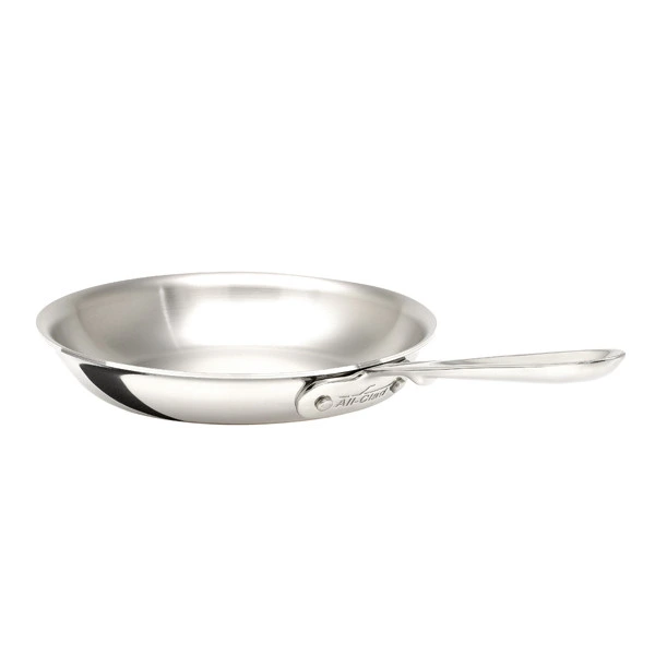 All-Clad - 8" D5 Polished Stainless Fry Pan, 5-ply Bonded Cookware, Made in USA