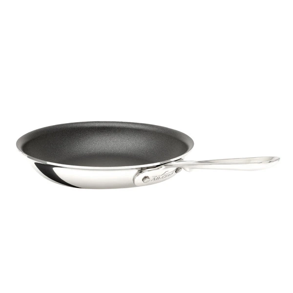 All-Clad - 8" D5 Polished Stainless Non-Stick Fry Pan, 5-ply Bonded Cookware, Made in USA