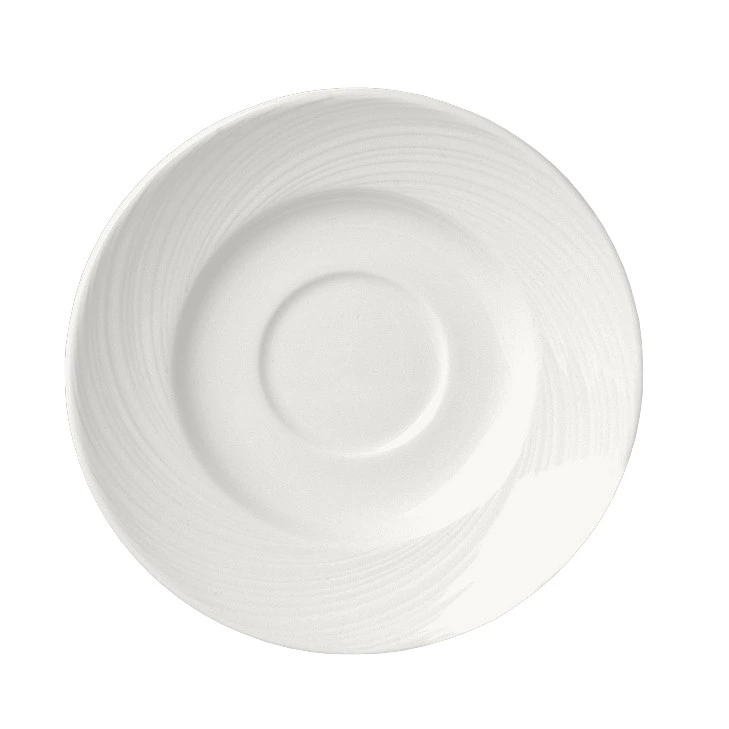 Steelite - 4 5/8 In White Spyro Saucer (36 Per Case) - 9032C991