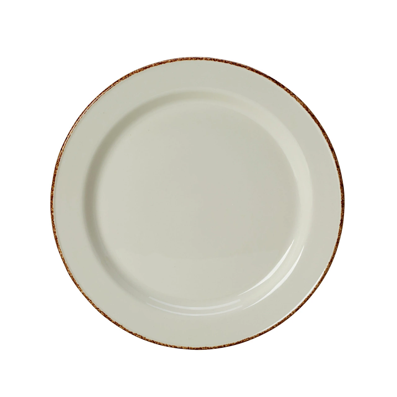 Steelite - 8 In Brown White Dapple Slimline Plate (24 Per Case) - 17140212